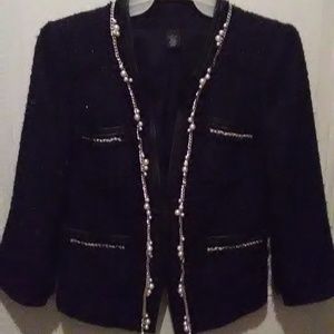 Black w Pearls... Dinner Jacket * NWOT